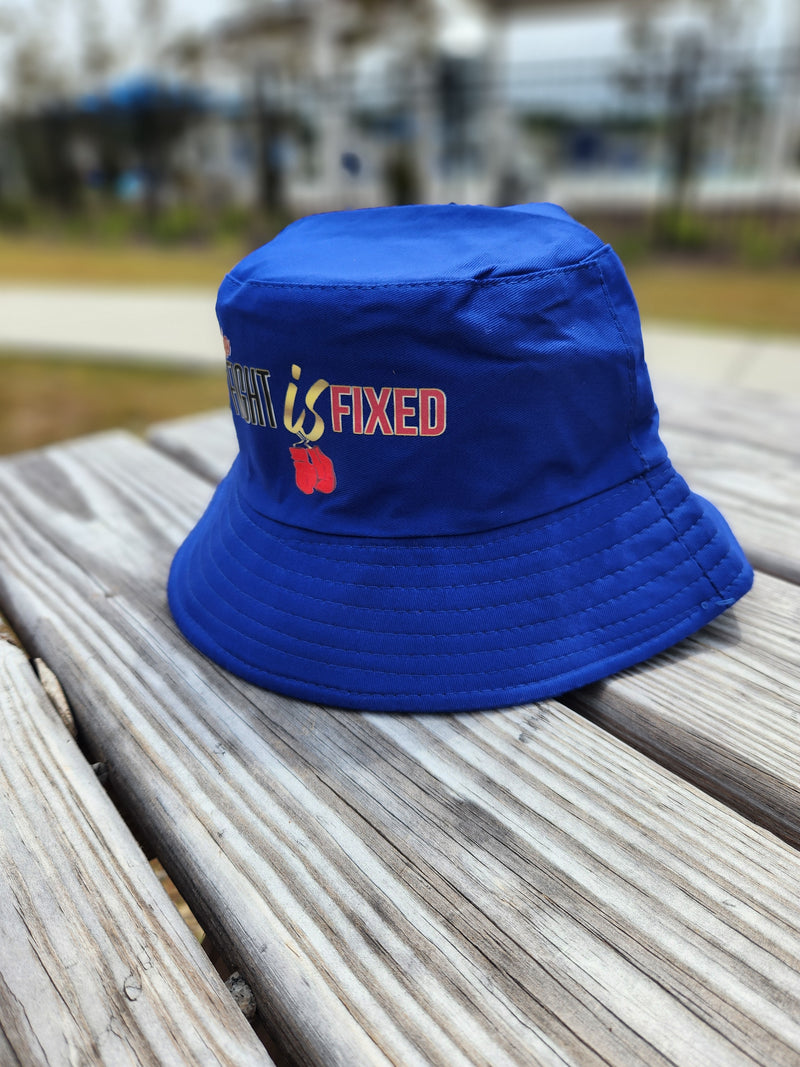 Blue Bucket Hat - Boxing Gloves Logo