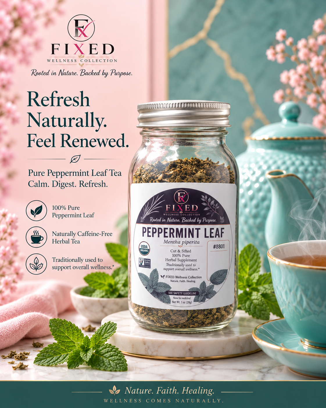 Peppermint Leaf Organic Loose