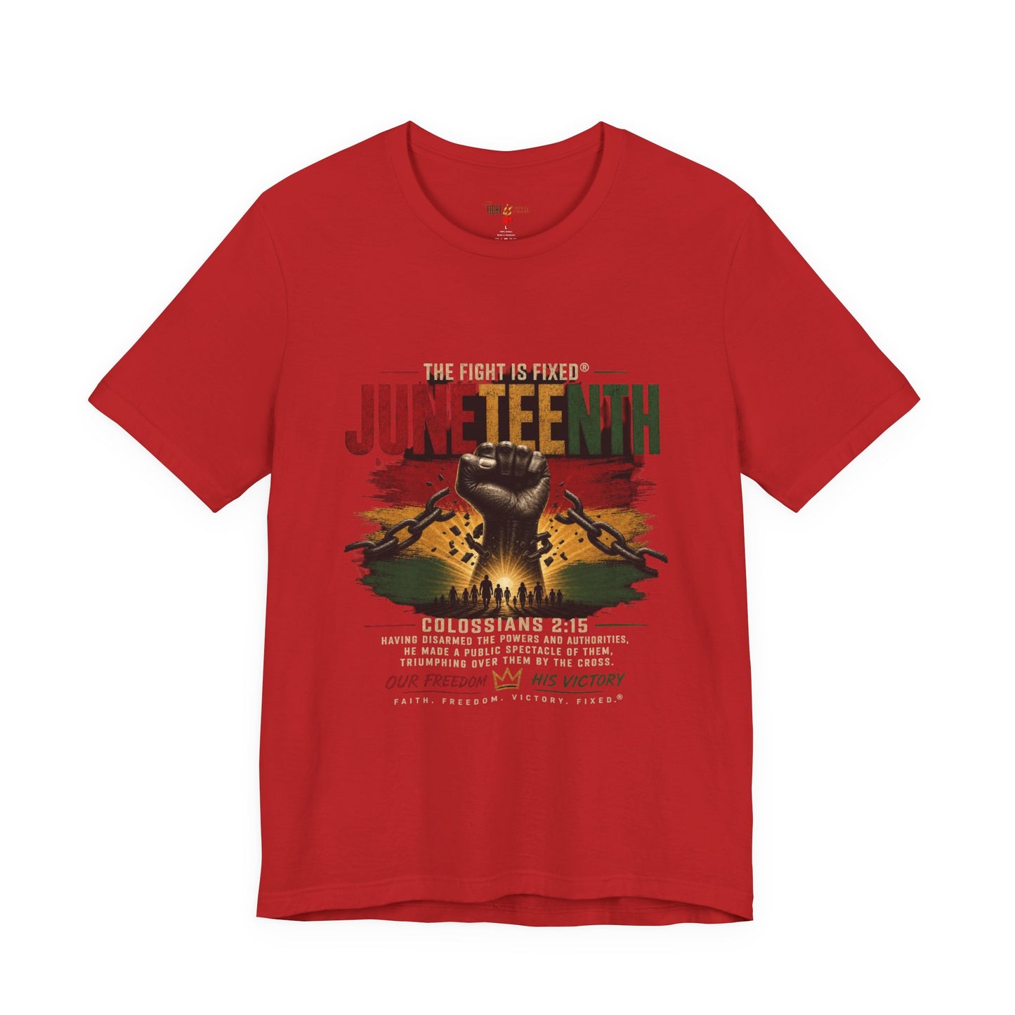 Juneteenth "Our Freedom. His Victory." Tee