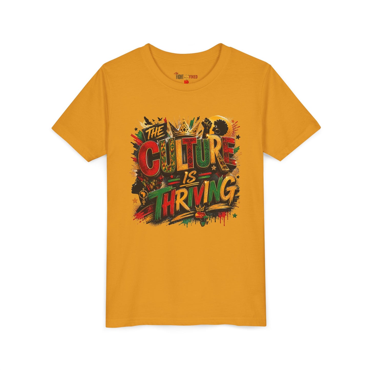 Youth Tee — "The Culture Is Thriving" Colorful Urban Graphic