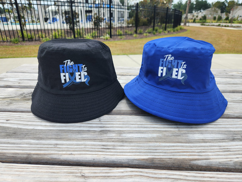 Blue or Black Bucket Hat (Blue Ribbon) - The Fight Is Fixed®