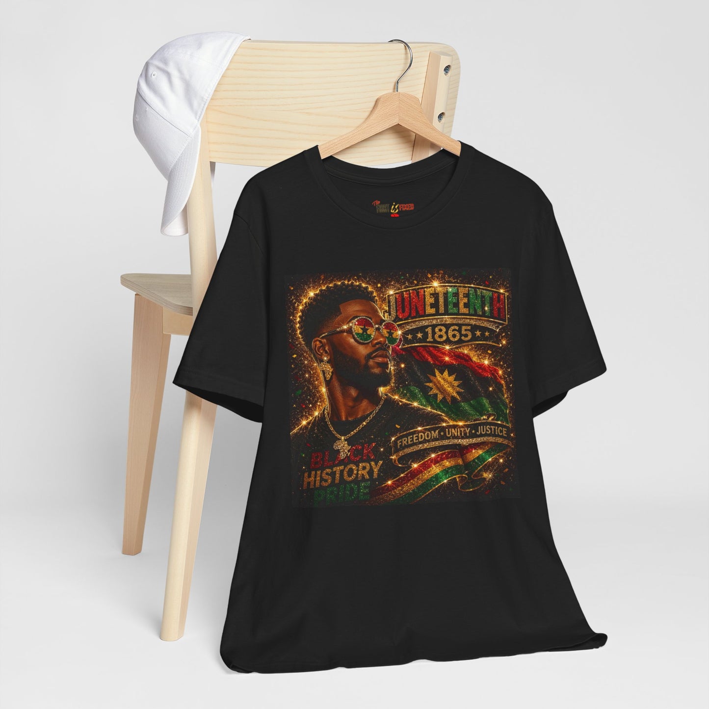 Juneteenth 1865 Black History Pride Adult Tee | Freedom Unity Justice Graphic T-Shirt
