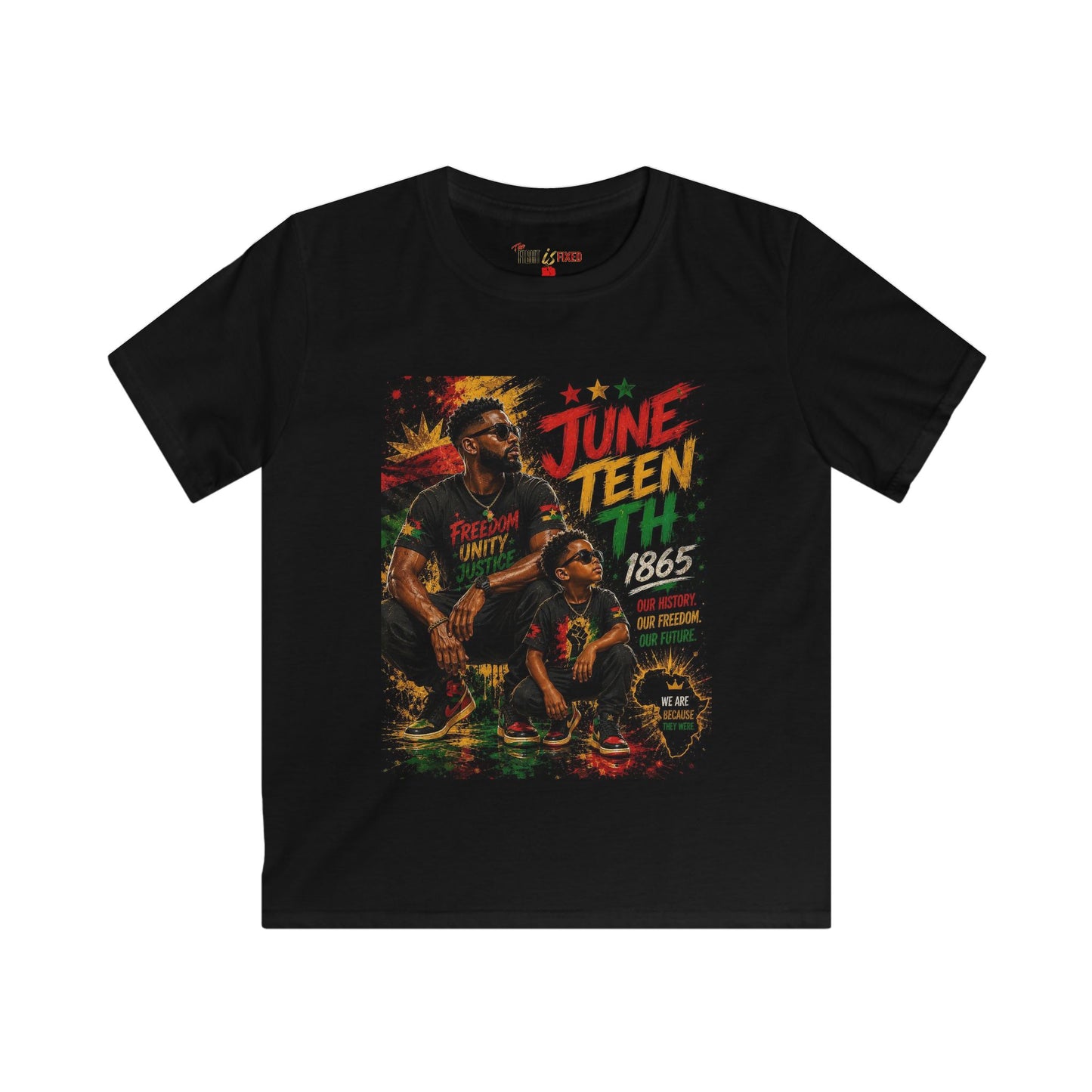 Juneteenth 1865 Father & Son Youth Tee