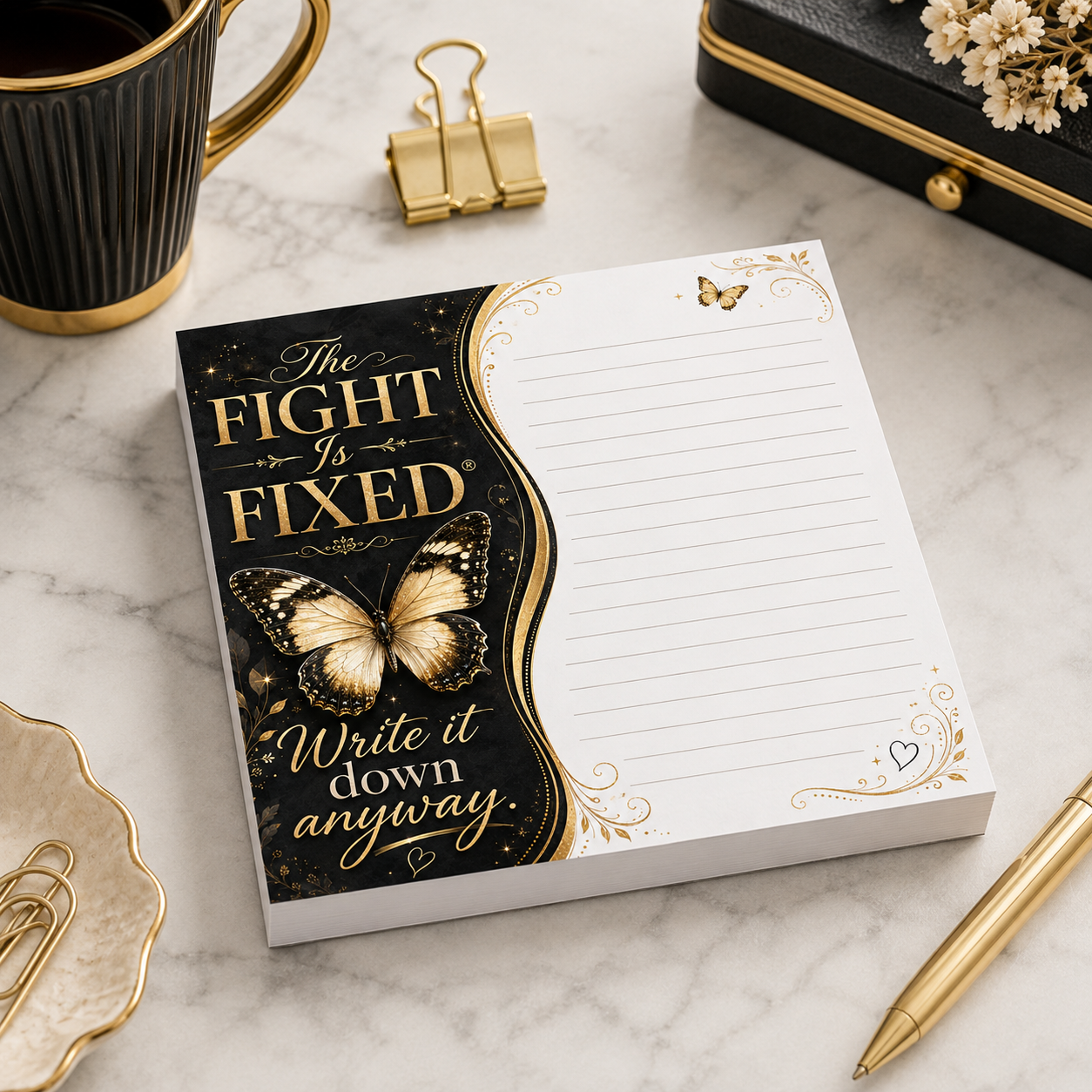 The Fight Is Fixed® Notepad Collection (PRE-ORDERS ACCEPTED)