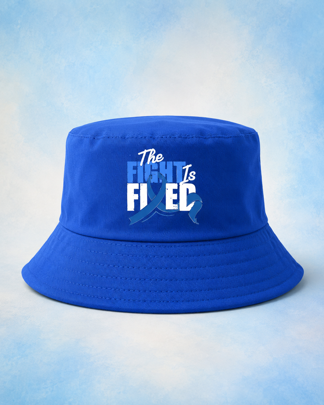 Blue or Black Bucket Hat (Blue Ribbon) - The Fight Is Fixed®
