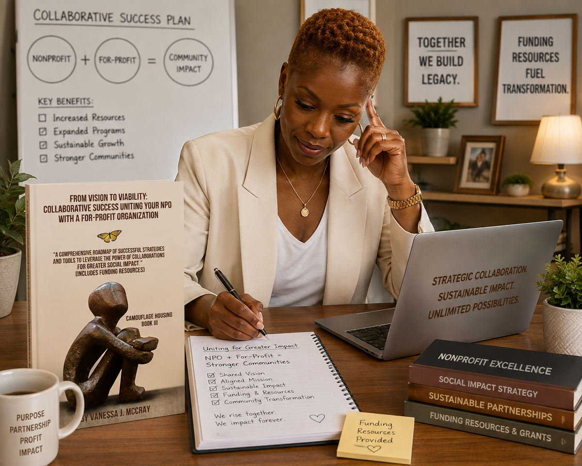 Camouflage Housing Book III - From Vision to Viability: Collaborative Success Uniting Your NPO With A For-Profit Organization