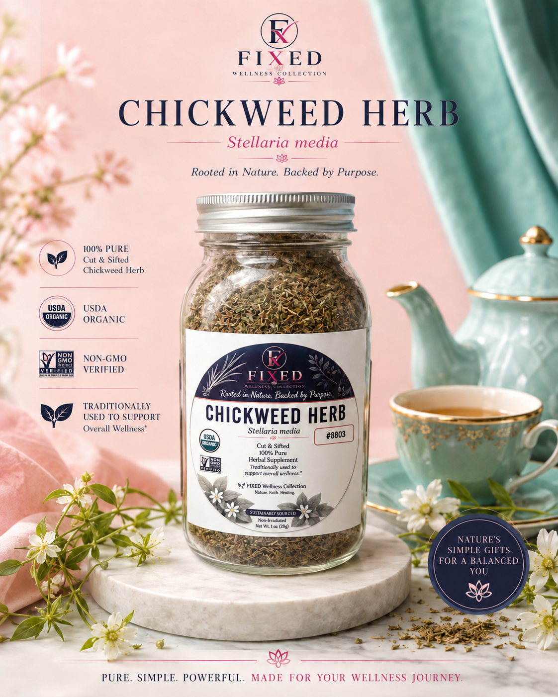Chickweed Herb Organic Loose