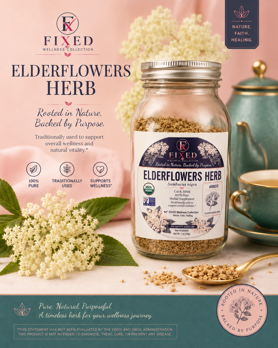 Elderflowers Organic Loose