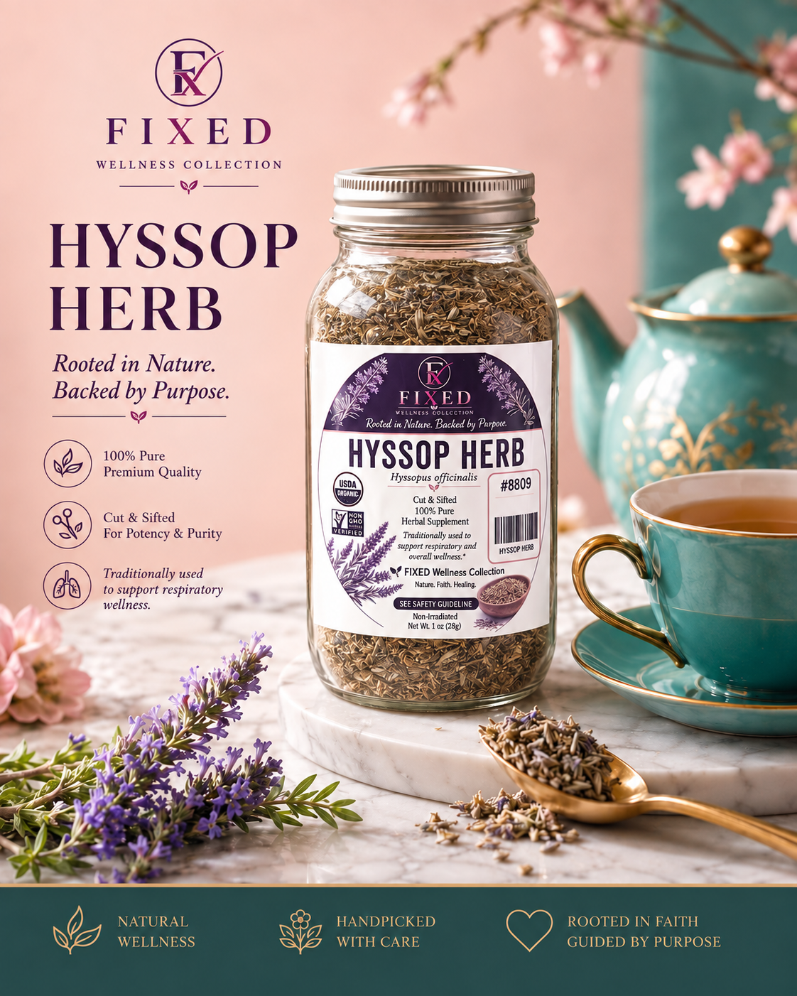 Hyssop Herb Organic Loose