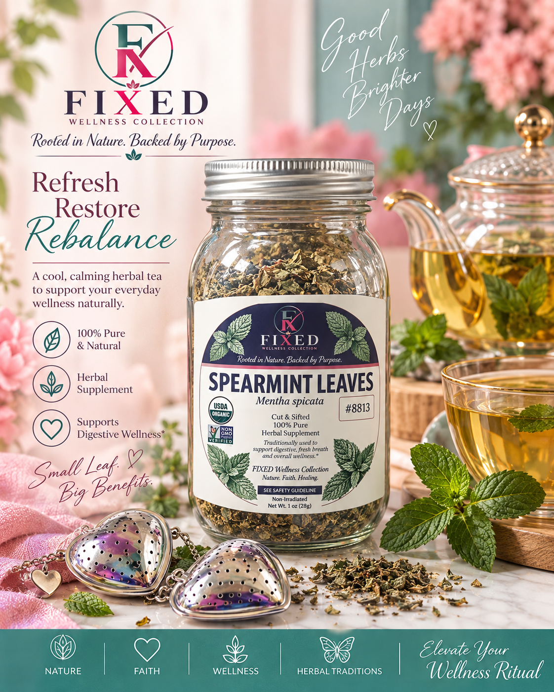 Spearmint Leaf Organic Loose Tea